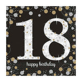 Sparkling 18th Birthday Lunch Napkins 16pk