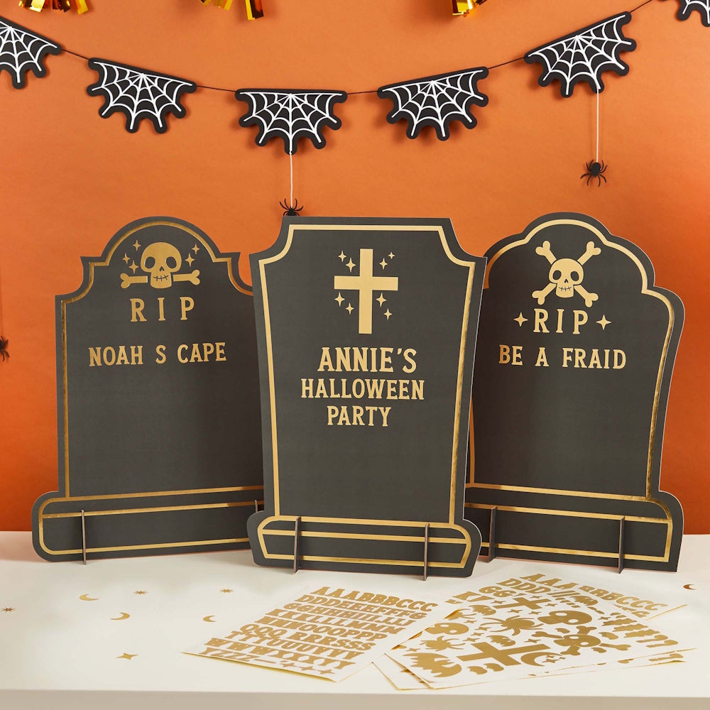 Spell Yeah Customisable Gravestone Signs 3pk