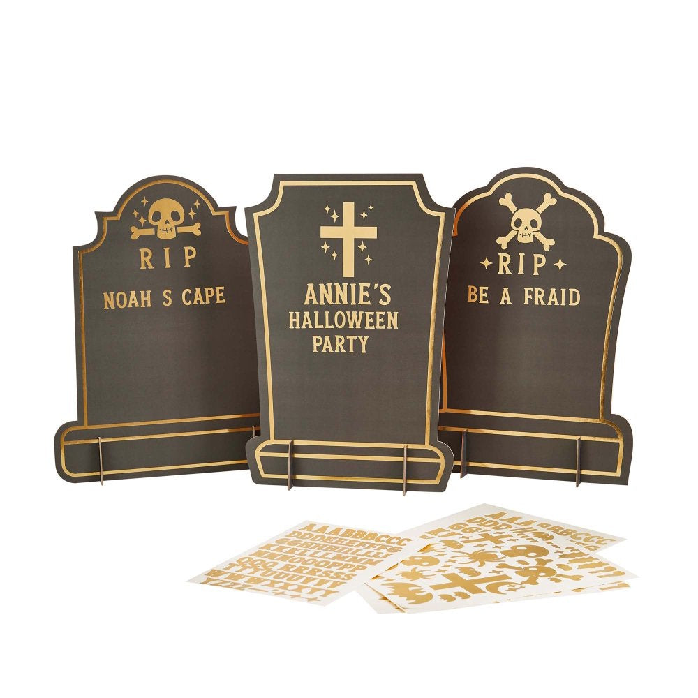 Spell Yeah Customisable Gravestone Signs 3pk