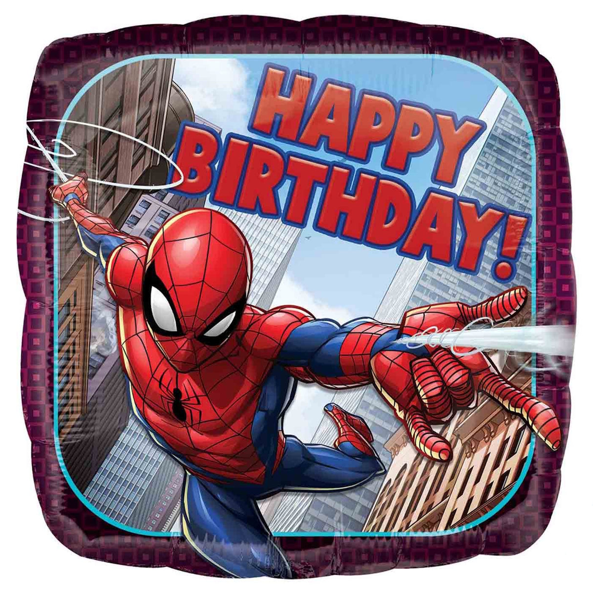 Spiderman Happy Birthday Foil Balloon