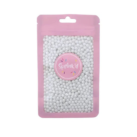 Sprink'd Sugar Balls Pearl White 4mm