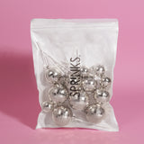 Sprinks Disco Ball Cake Toppers 12pk - Silver