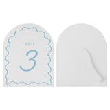 Spritz Cream & Blue Wave Table Numbers