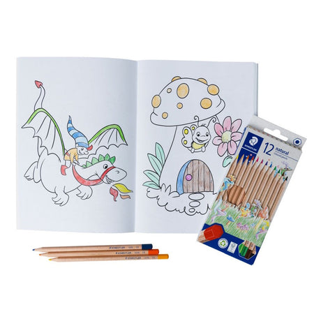 Staedtler Colouring Book Set - Enchanted Garden
