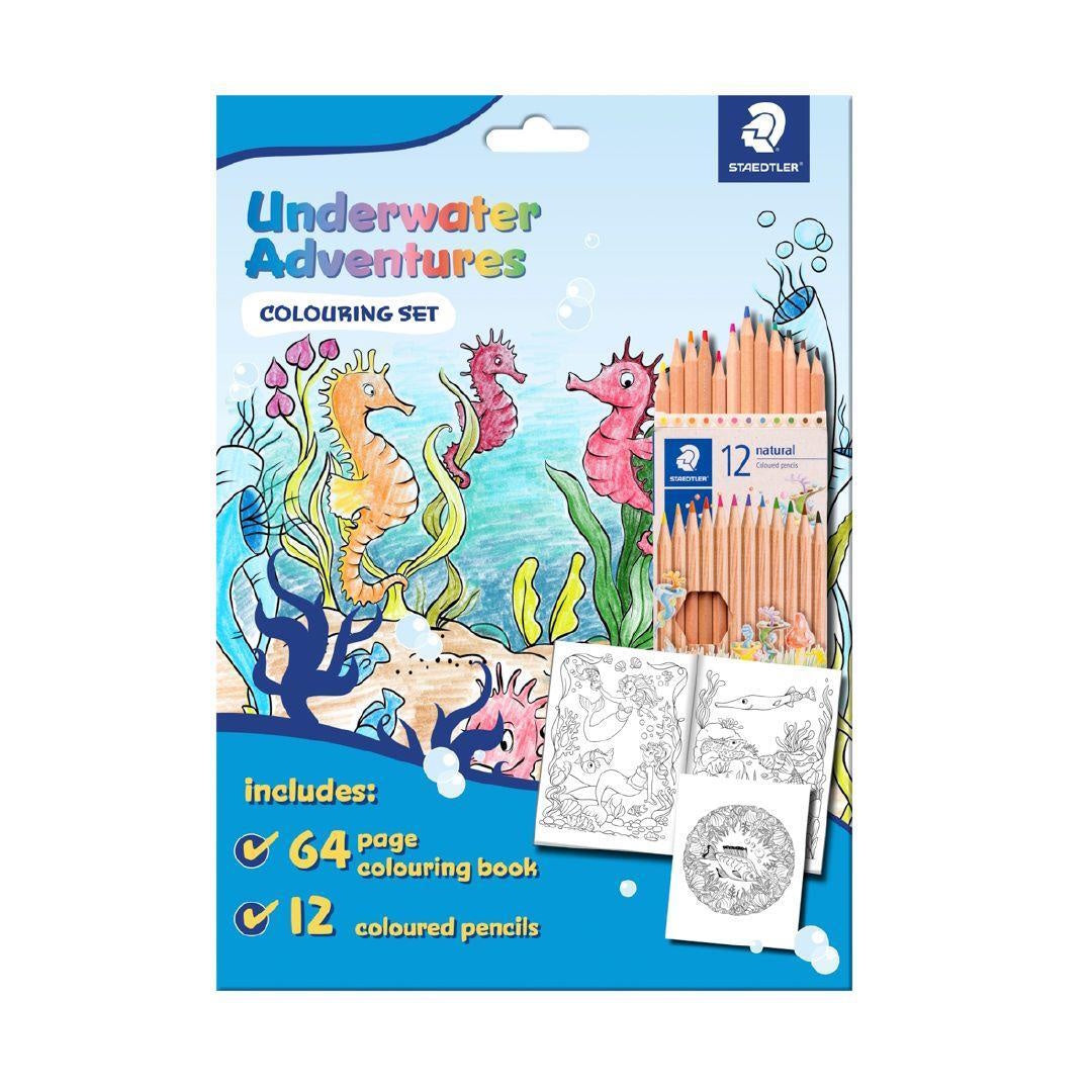 Staedtler Colouring Book Set - Underwater Adventures