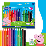 Peppa Pig Noris Junior Fibre-Tip Pens 12pk