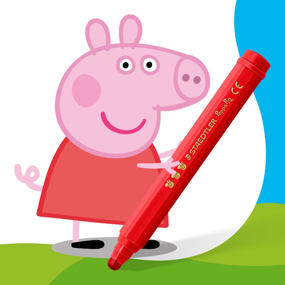 Peppa Pig Noris Junior Fibre-Tip Pens 6pk