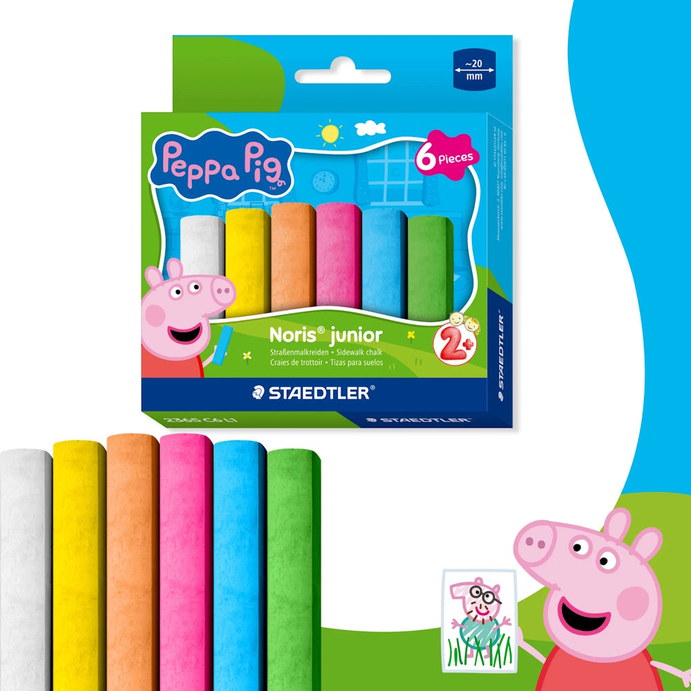 Peppa Pig Noris Junior Sidewalk Walk 6pk