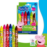 Peppa Pig Noris Junior Wax Crayons 6pk