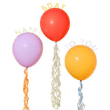 Stripe Hype Balloons with Tails 3pk