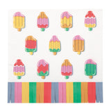 Summer Chic Fringed Lunch Napkins 16pk