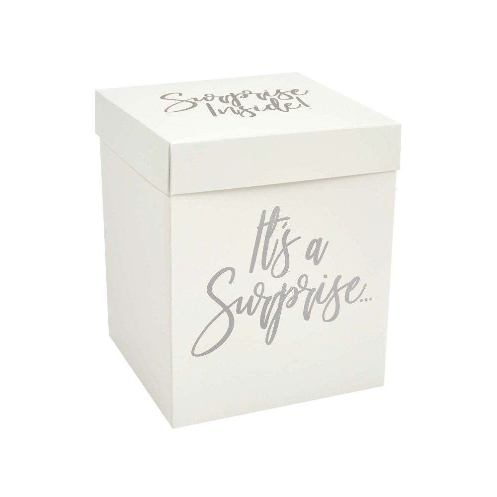 Silver Surprise Balloon in a Box Set