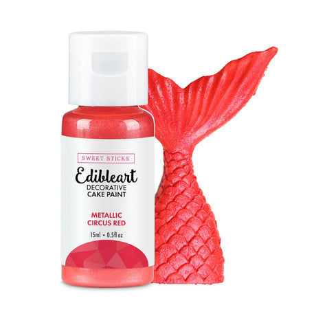 Edible Art Paint - Metallic Circus Red **BB 10/25**