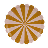 Teddy Bear Striped Lunch Plates 6pk