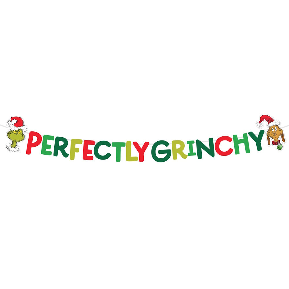Perfectly Grinchy Letter Banner