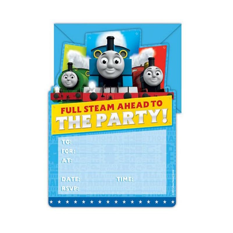 Thomas Party Invitations 16pk