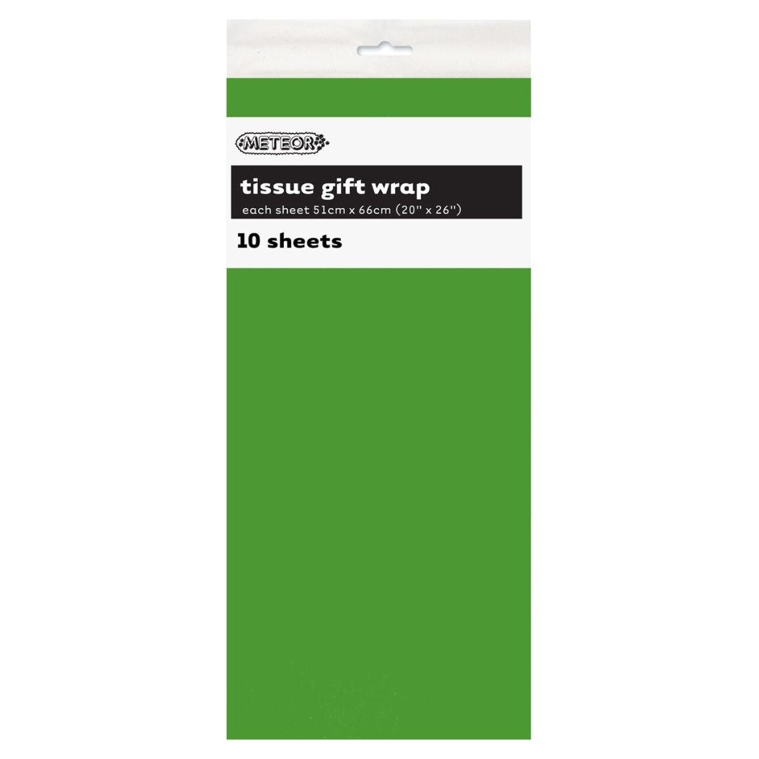 Tissue Paper Sheets 10pk - Lime Green