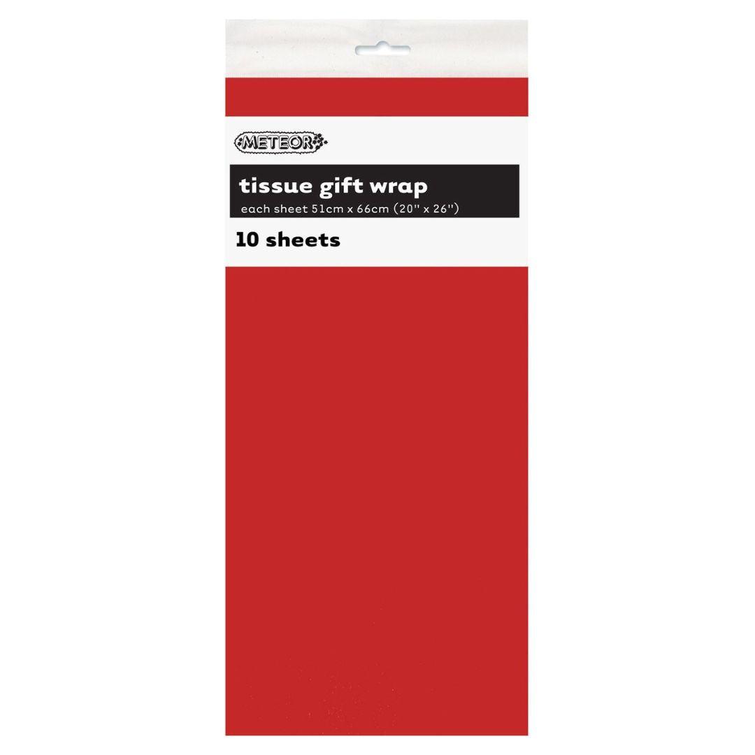 Tissue Paper Sheets 10pk - Red