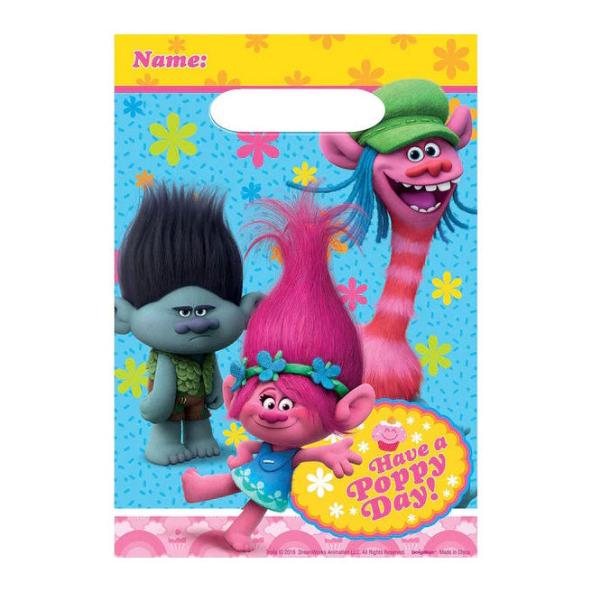 Trolls Loot Bags 8pk