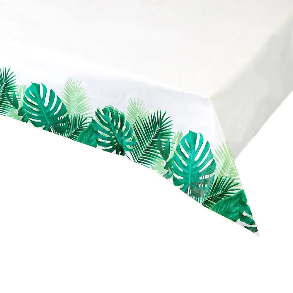 Tropical Palm Leaf Paper Tablecover