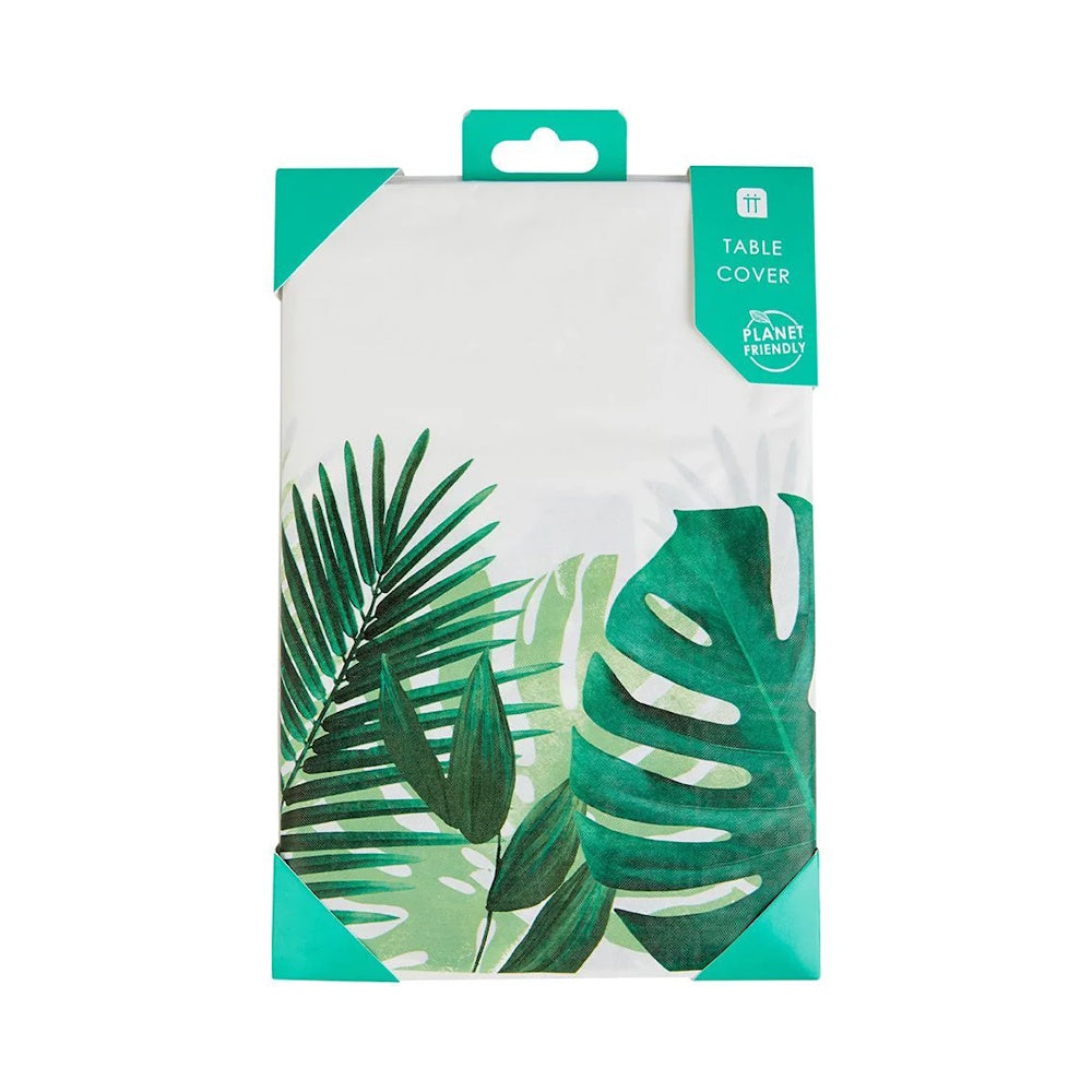 Tropical Palm Leaf Paper Tablecover