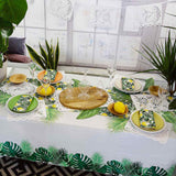 Tropical Palm Leaf Paper Tablecover
