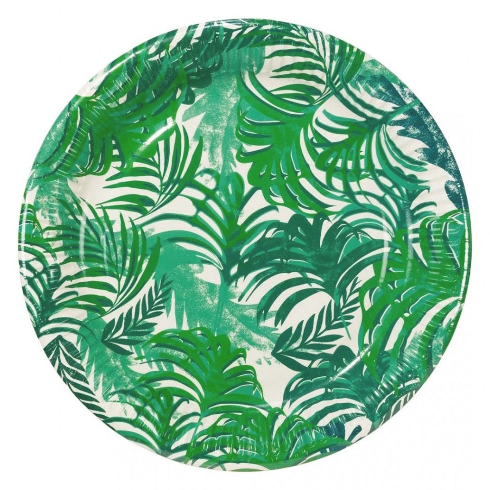 Tropical Leaf Plates 12pk