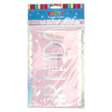 Unicorn Iridescent Happy Birthday Banner
