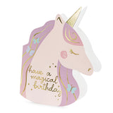Unicorn Shaped Birthday Card