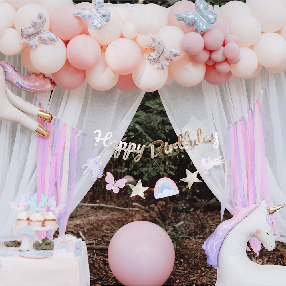 Unicorn Happy Birthday Banner Set