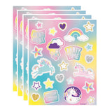 Unicorn Party Sticker Sheets 4pk (Copy)
