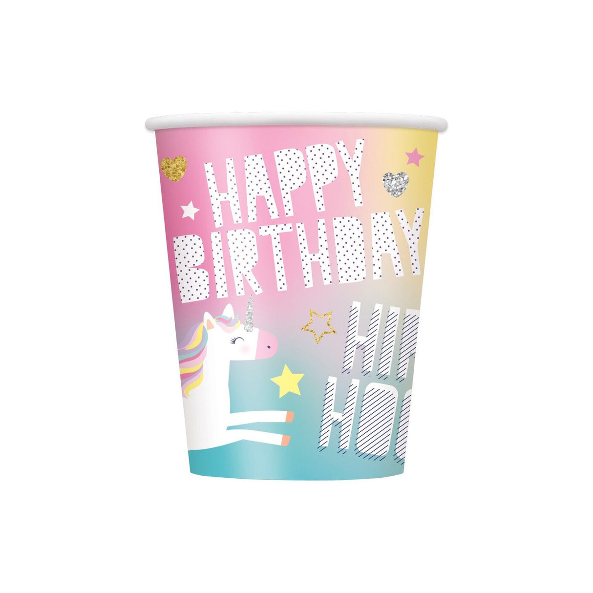 Unicorn Party Time Cups 8pk