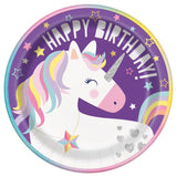 Unicorn Party Time Dinner Plates 8pk