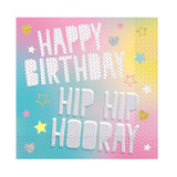 Unicorn Party Time Happy Birthday Lunch Napkins 16pk