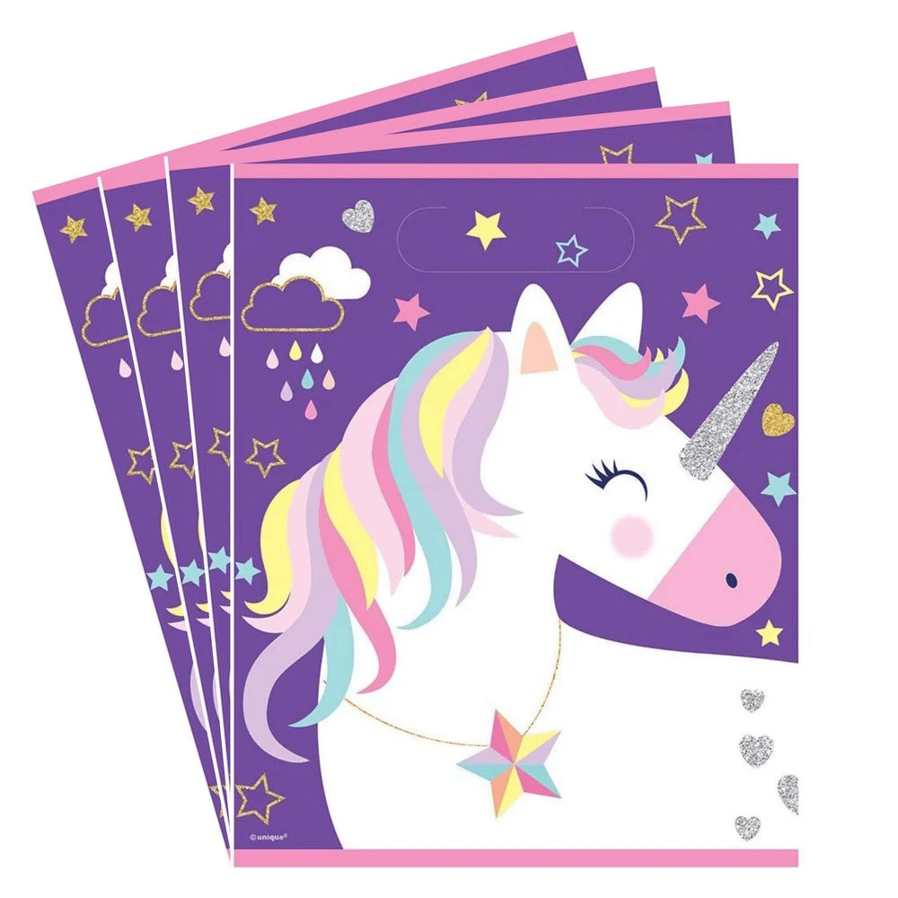Unicorn Party Time Loot Bags 8pk