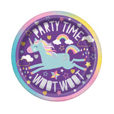 Unicorn Party Time Lunch Plates 8pk