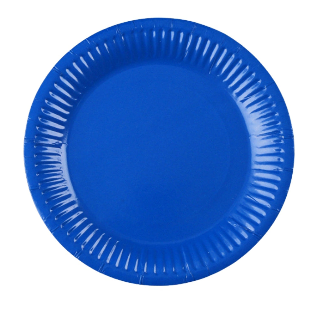 Value Large Party Plates 10pk - Royal Blue