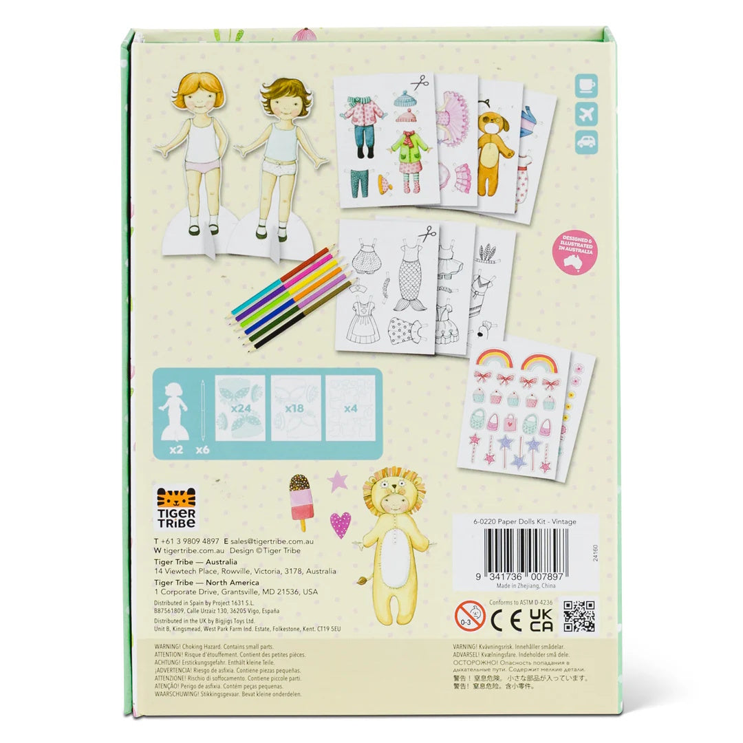 Vintage Paper Dolls Kit