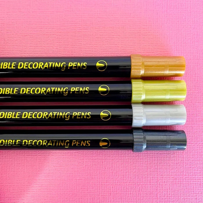 Vivid Edible Metallic Marker Pens 4pk - Basics