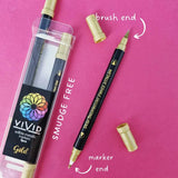 Vivid Edible Metallic Marker Pens 3pk - Gold