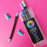 Vivid Edible Metallic Marker Pens 5pk - Rainbow
