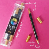 Vivid Edible Metallic Marker Pens 3pk - Rose Gold