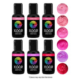 Vivid Gel Colours 6 Pack - Pink Passion