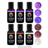 Vivid Gel Colours 6 Pack - Purple Reign