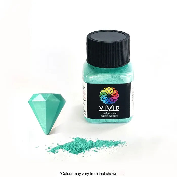 Vivid Edible Metallic Dust - Aqua Shimmer