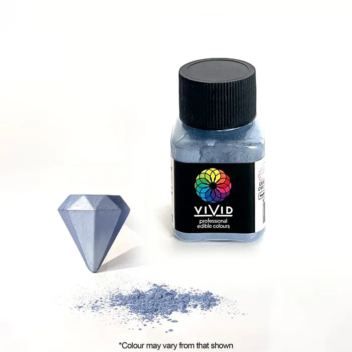 Vivid Edible Metallic Dust - Baby Blue