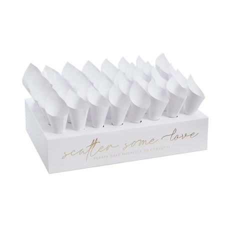 Scatter Some Love Confetti Cones & Stand