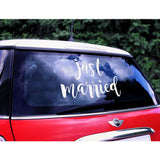 Wedding Day Car Sticker - Just Married