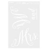 Wedding Day Car Sticker - Mr & Mrs