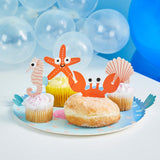 Whale of a Time Sea Friends Cupcake Toppers 12pk